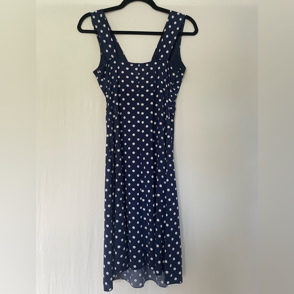 Blue and white polka dot dress - Picture 3 of 4